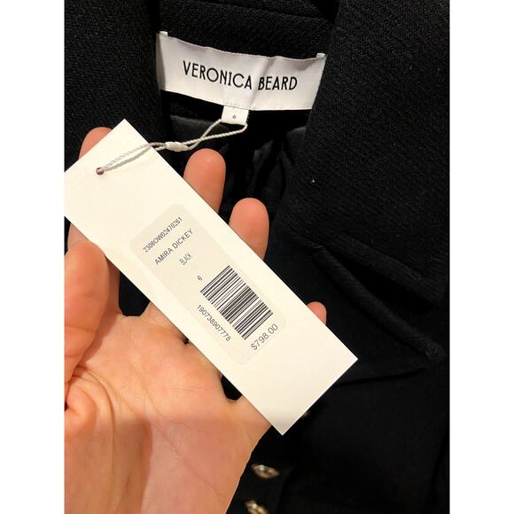 Veronica Beard Amira Dickey Pea Coat size 6 - Picture 3 of 7